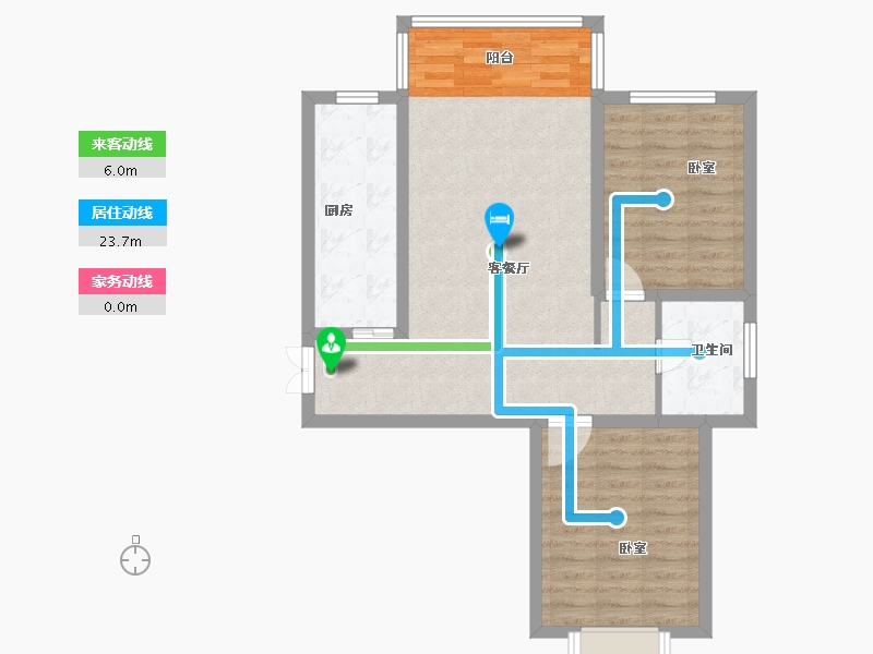 甘肃省-兰州市-兴兰湖滨国际-78.03-户型库-动静线