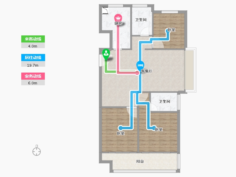 江苏省-徐州市-光明·泉城熙悦-97.00-户型库-动静线