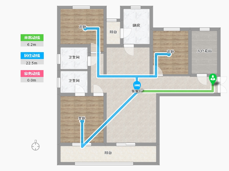 陕西省-西安市-九境城-102.20-户型库-动静线