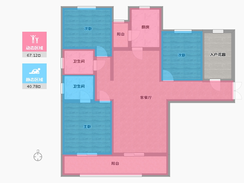 陕西省-西安市-九境城-102.20-户型库-动静分区