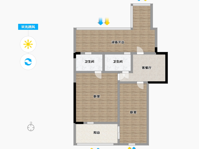 江苏省-无锡市-和玺-119.31-户型库-采光通风