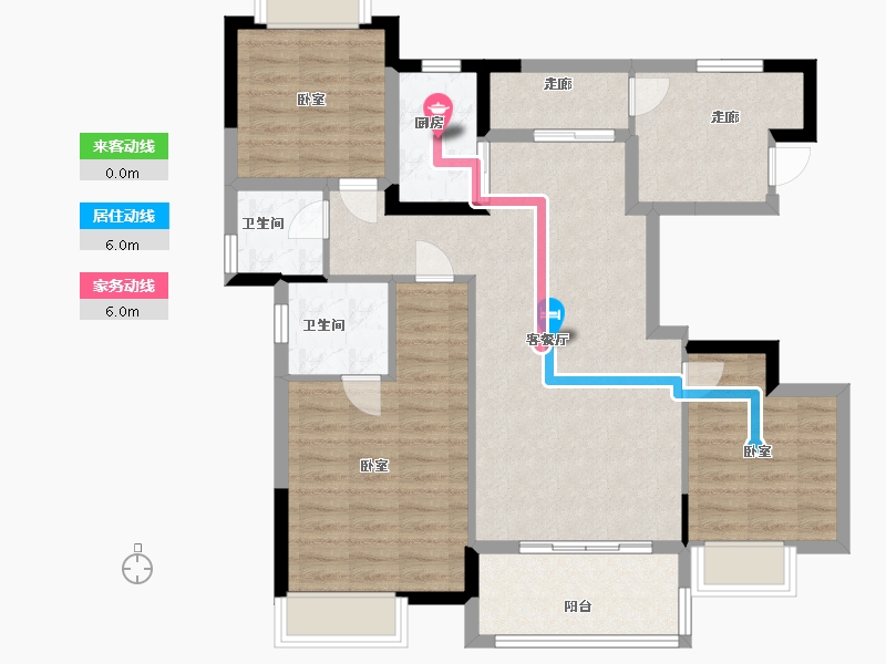 江西省-抚州市-鑫烨凌雲府-94.53-户型库-动静线