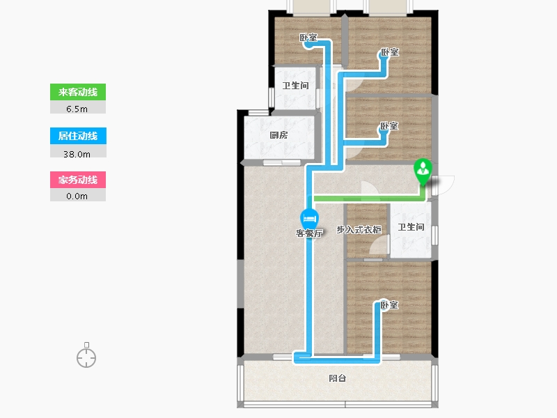 广西壮族自治区-玉林市-中鼎中心智慧森林城-106.22-户型库-动静线