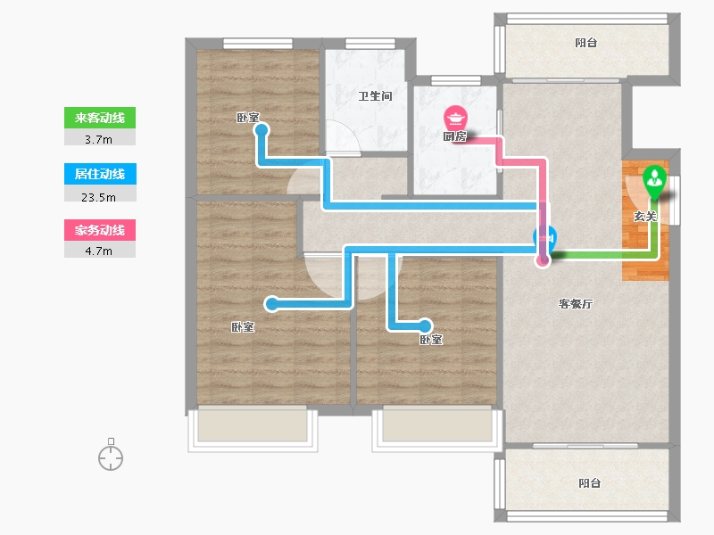 江苏省-徐州市-光明·泉城熙悦-93.13-户型库-动静线