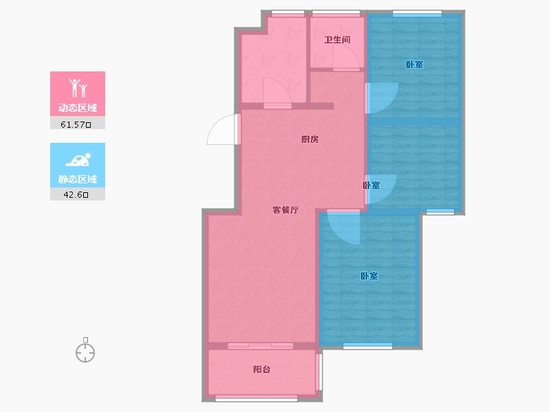 江苏省-无锡市-奥体紫兰园-93.91-户型库-动静分区