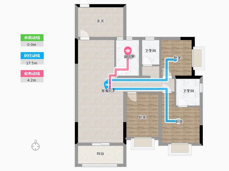 广西壮族自治区-玉林市-裕达壹号城-98.33-户型库-动静线