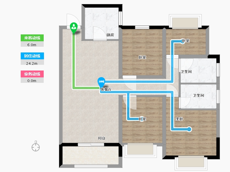 江西省-抚州市-梦湖公馆-102.00-户型库-动静线