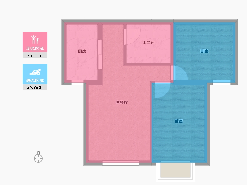 甘肃省-兰州市-天佑嘉州润园-44.99-户型库-动静分区