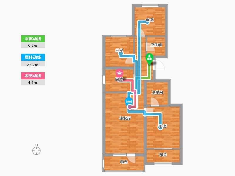 河北省-保定市-白石山居茂华园-79.00-户型库-动静线