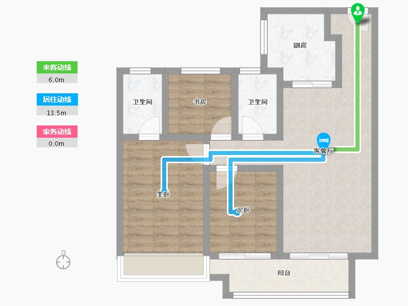 江苏省-徐州市-丽景府-74.07-户型库-动静线