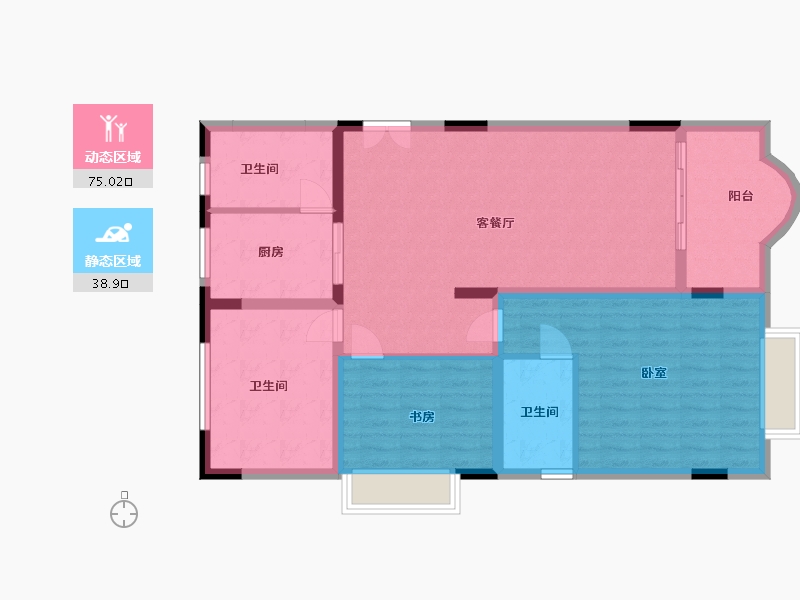 江西省-抚州市-龙津壹号-103.00-户型库-动静分区