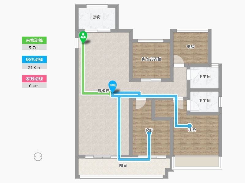 江苏省-徐州市-丽景府-99.49-户型库-动静线