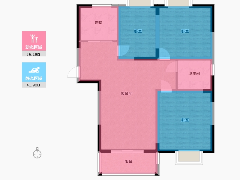 安徽省-宿州市-恒丰·城东新城-88.00-户型库-动静分区