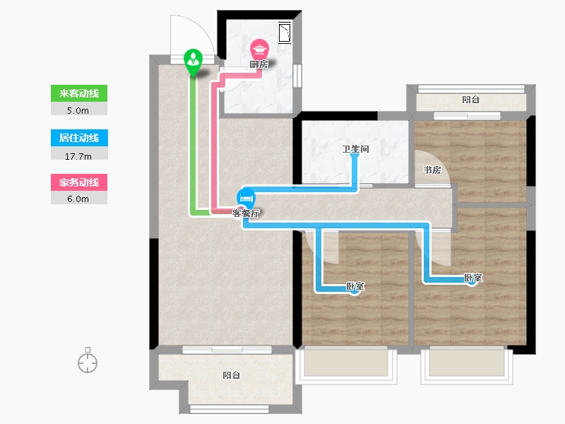 江西省-抚州市-当代阅MOΜΛ-76.00-户型库-动静线