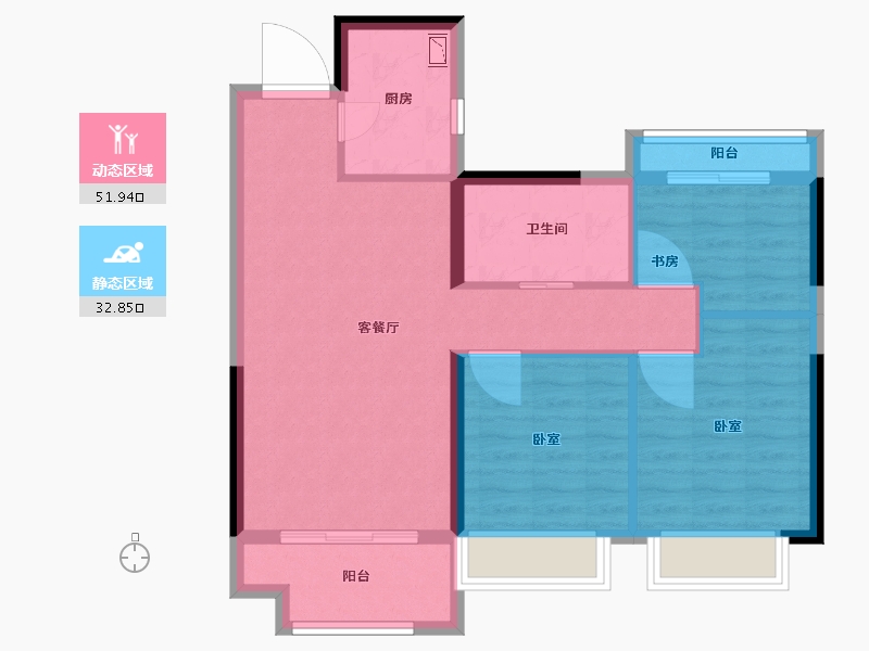 江西省-抚州市-当代阅MOΜΛ-76.00-户型库-动静分区