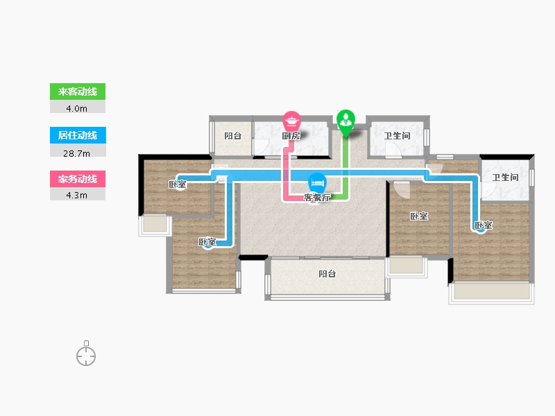 四川省-德阳市-正成南庭-109.49-户型库-动静线