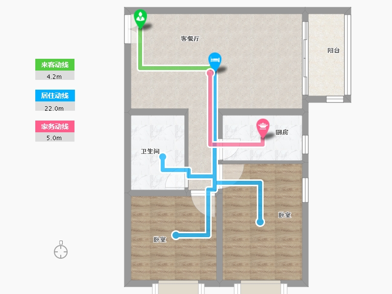 甘肃省-兰州市-扶正太和上城-69.01-户型库-动静线