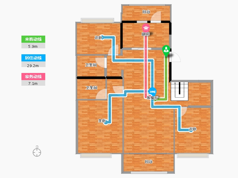 江苏省-南京市-碧桂园泊云间-192.60-户型库-动静线