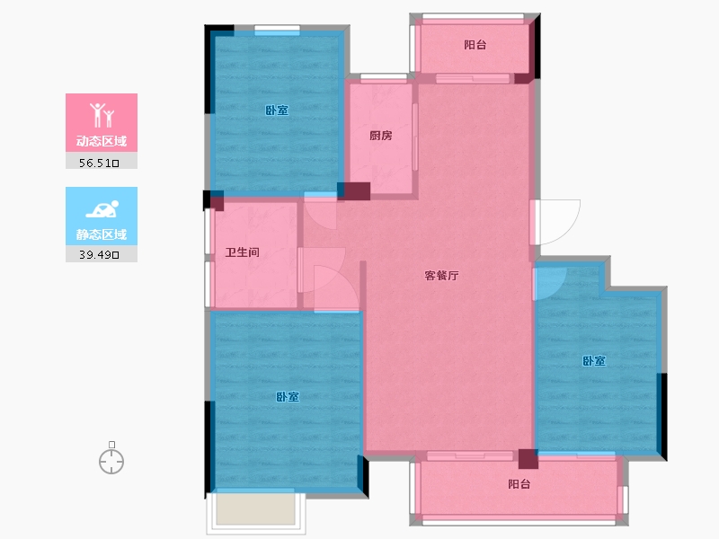 安徽省-宿州市-萧县御景城-87.01-户型库-动静分区