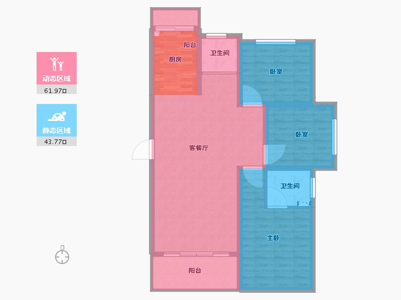 江西省-抚州市-御景华庭-95.80-户型库-动静分区