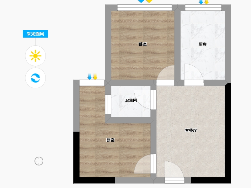 贵州省-遵义市-尧龙云海-33.78-户型库-采光通风