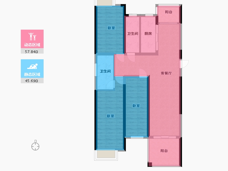 江西省-抚州市-抚州万锦城-92.00-户型库-动静分区