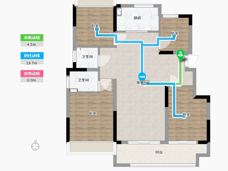 江苏省-常州市-红星铂悦风华-102.00-户型库-动静线