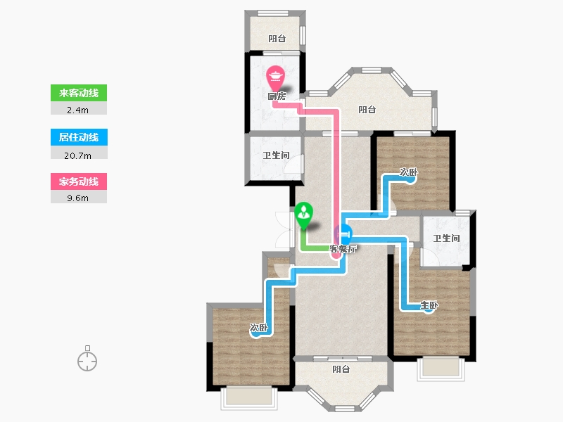 陕西省-榆林市-九溪半岛-114.00-户型库-动静线