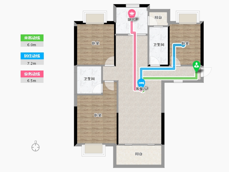 江西省-抚州市-东润学墅壹号-94.48-户型库-动静线