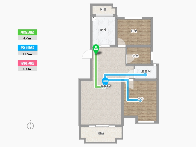 江西省-抚州市-御景华庭-72.50-户型库-动静线