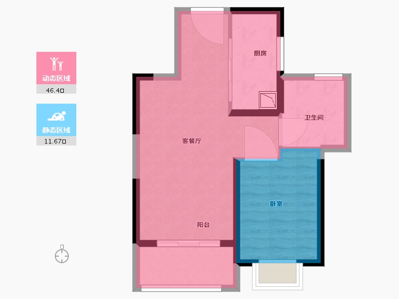 江苏省-无锡市-融创长江映-51.59-户型库-动静分区