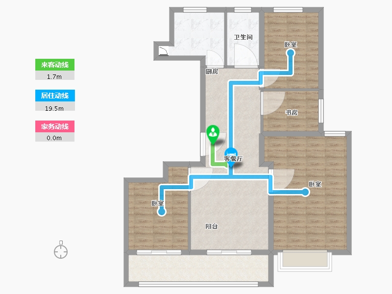 江苏省-无锡市-融创长江映-101.98-户型库-动静线