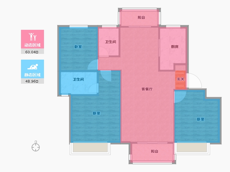 江苏省-徐州市-光明·泉城熙悦-100.01-户型库-动静分区