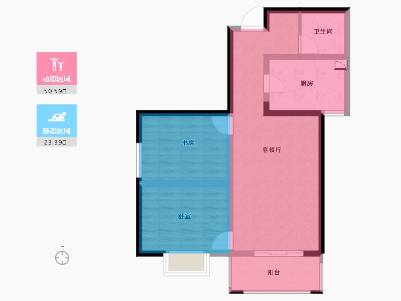 甘肃省-兰州市-和顺乐居限价商品房-65.35-户型库-动静分区