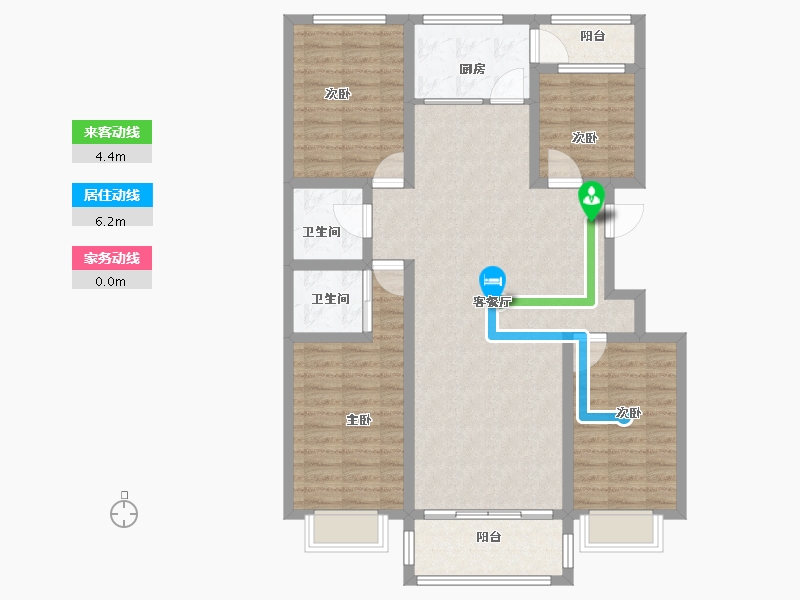 陕西省-榆林市-华腾首府-110.10-户型库-动静线