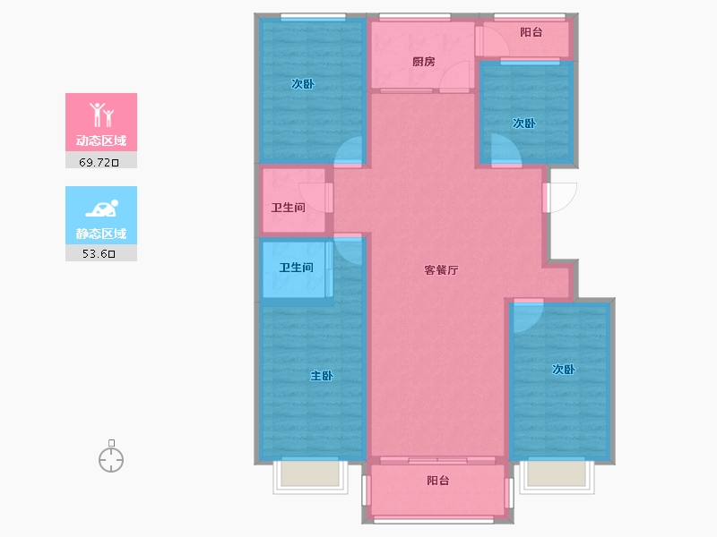 陕西省-榆林市-华腾首府-110.10-户型库-动静分区