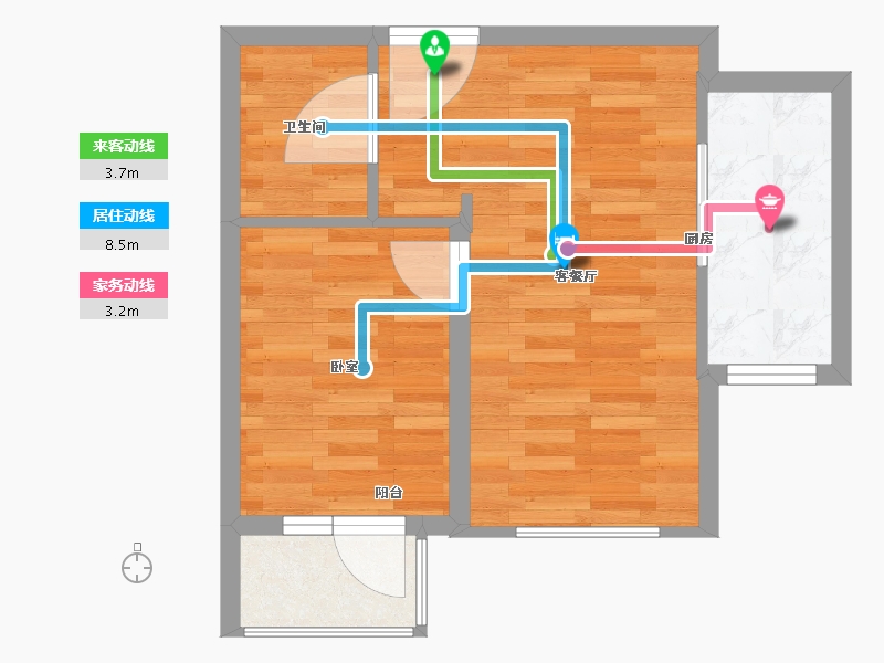 河北省-保定市-白石山居茂华园-41.01-户型库-动静线