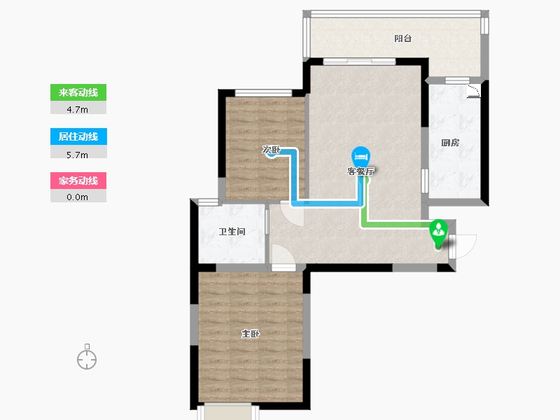 黑龙江省-哈尔滨市-阿城恒大城-76.00-户型库-动静线