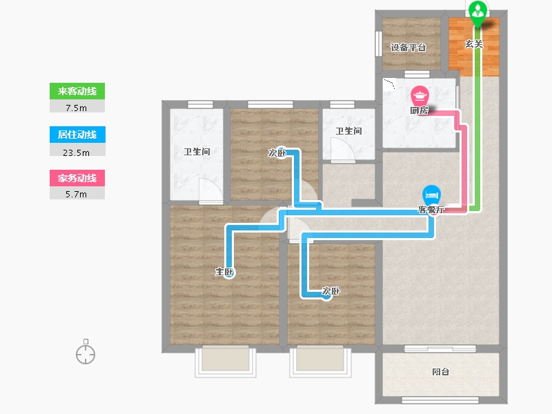 黑龙江省-哈尔滨市-中海时代-99.20-户型库-动静线