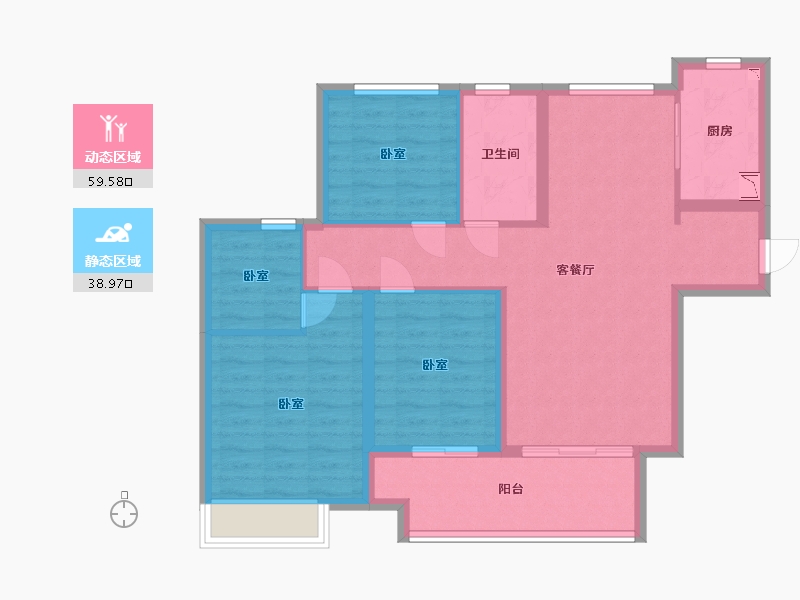 安徽省-宿州市-绿地运河小镇-88.00-户型库-动静分区