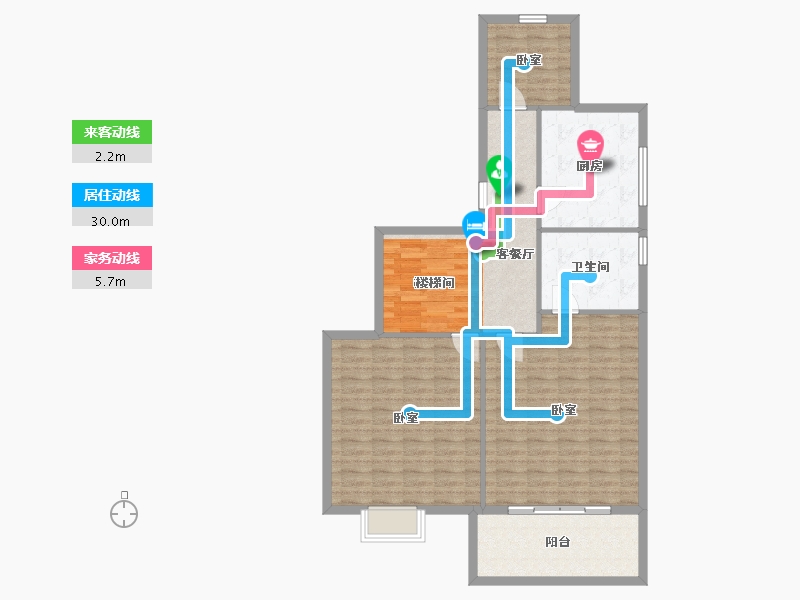 江苏省-无锡市-融创长江映-106.00-户型库-动静线