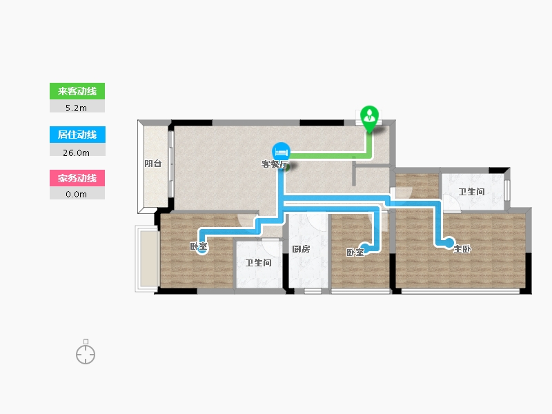 江苏省-南京市-保利和光晨樾-102.08-户型库-动静线