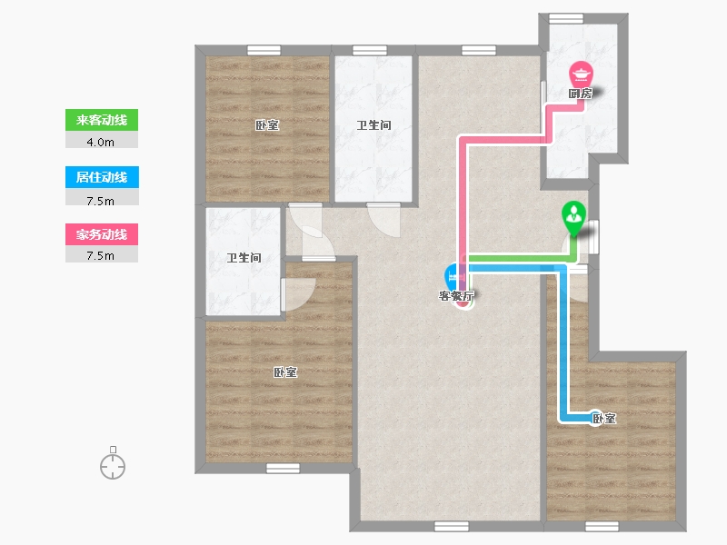 辽宁省-盘锦市-精工福地-99.11-户型库-动静线