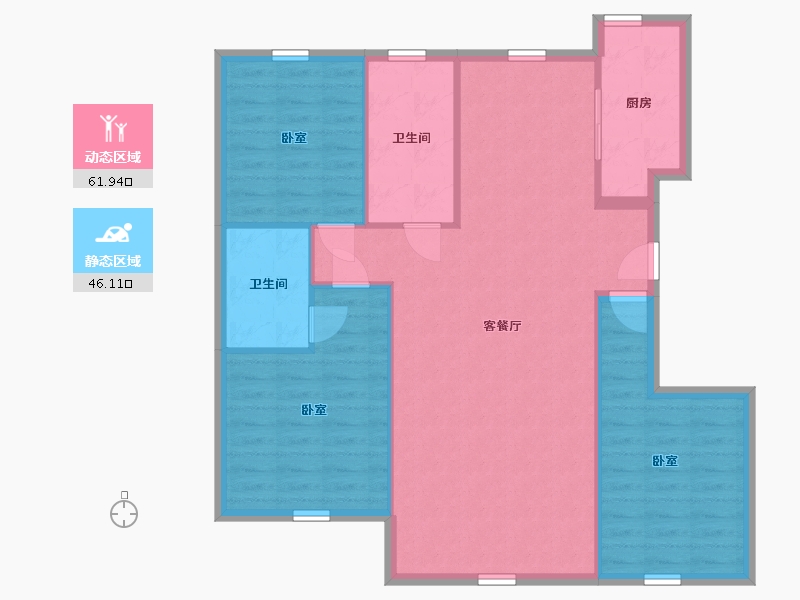 辽宁省-盘锦市-精工福地-99.11-户型库-动静分区