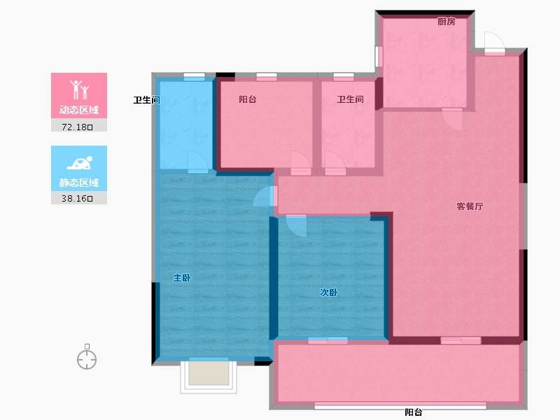 江苏省-常州市-港悦府-97.99-户型库-动静分区