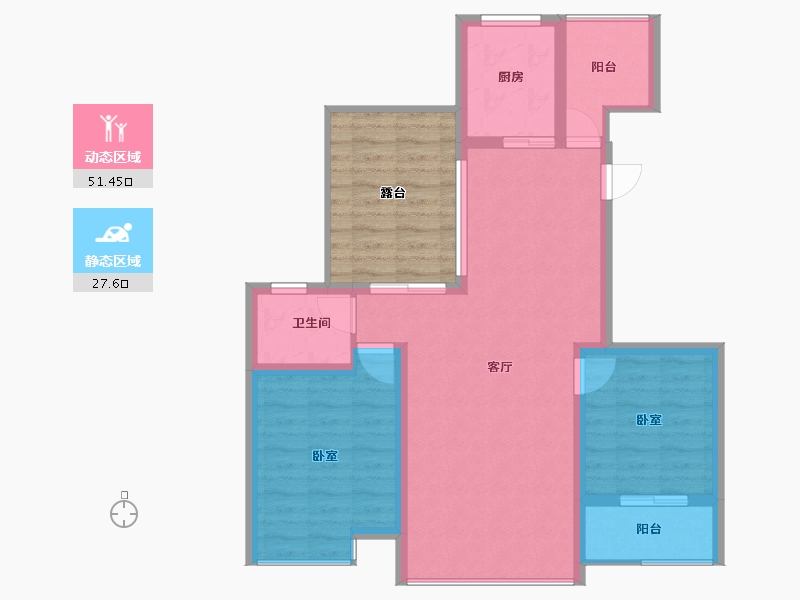 陕西省-宝鸡市-如园·城市运动公园-81.15-户型库-动静分区