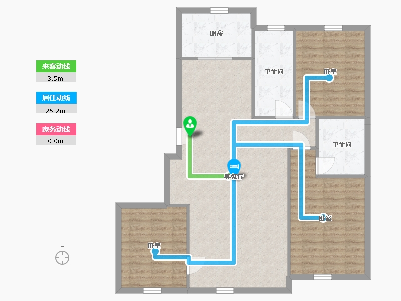 辽宁省-盘锦市-精工福地-101.74-户型库-动静线