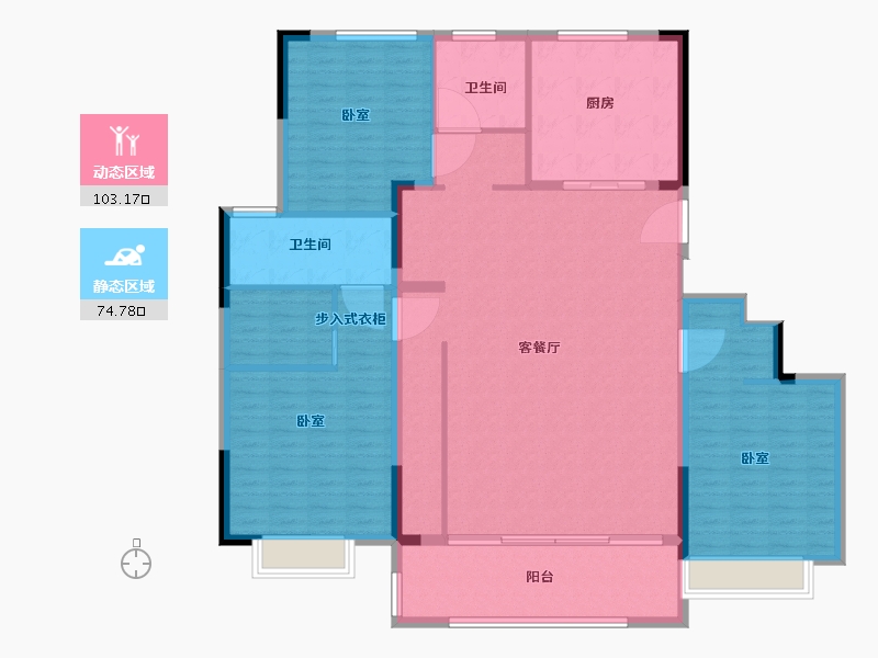 江苏省-无锡市-无锡融创文旅城-164.05-户型库-动静分区