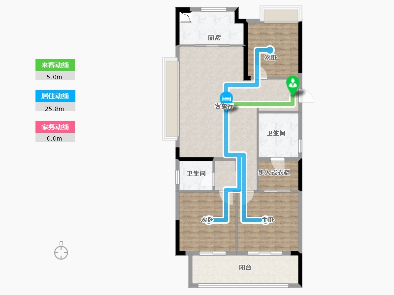 江西省-南昌市-弘阳时光里-121.00-户型库-动静线