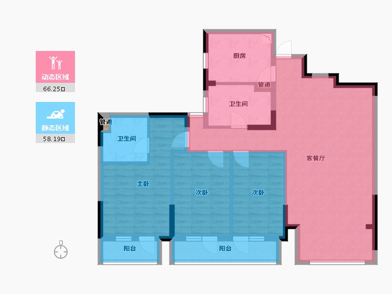 广西壮族自治区-北海市-昊海梧桐-111.86-户型库-动静分区